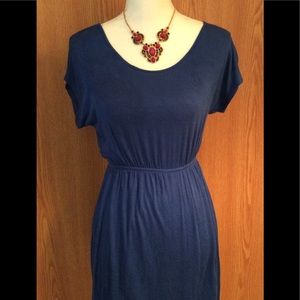 Wet Seal blue dress elastic waist line